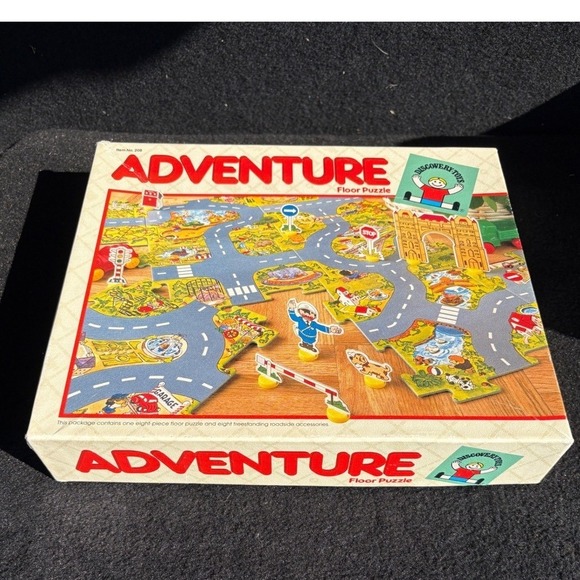 Discovery Toys Adventure Floor Puzzle Roadside Accessories for Kids Vintage 1986 - Picture 5 of 5
